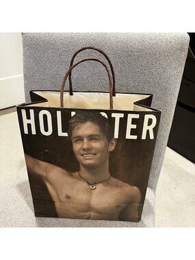 Vintage *Hollister* Paper Shopping Bag - Male Model